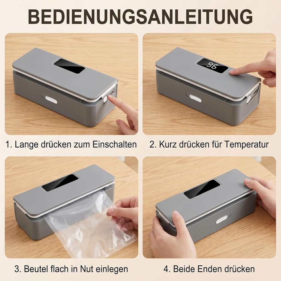 Mini Folienschweissgerät, Tüten Schweissgerät, Mini Beutelverschliesser, Tüten Versiegler, Tragbares