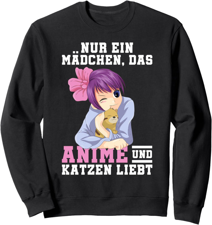 Japanischer Otaku Kawaii Haustier Anime Katze Mädchen Sweatshirt