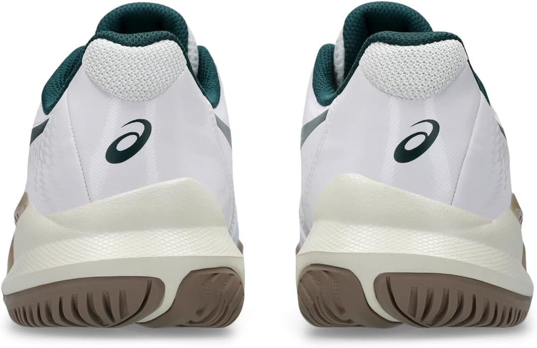 ASICS Damen Gel-Challenger 14 ClaySneaker 41.5 EU White Saxon Green, 41.5 EU White Saxon Green