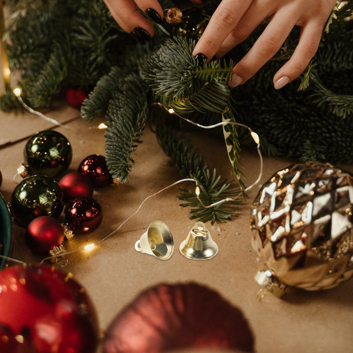 Tofficu 20 Stück 2 1 cm Glöckchen Kleine Glöckchen Zum Basteln Weihnachtsglocken Für Weihnachtsbaum
