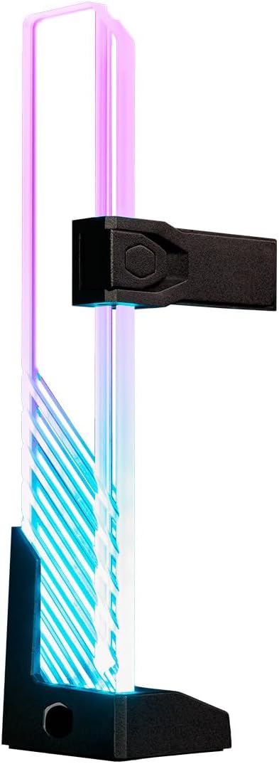 Cooler Master MasterAccessory ARGB GPU Halterung - Verhindert das Durchhängen der Grafikkarten, Gehä