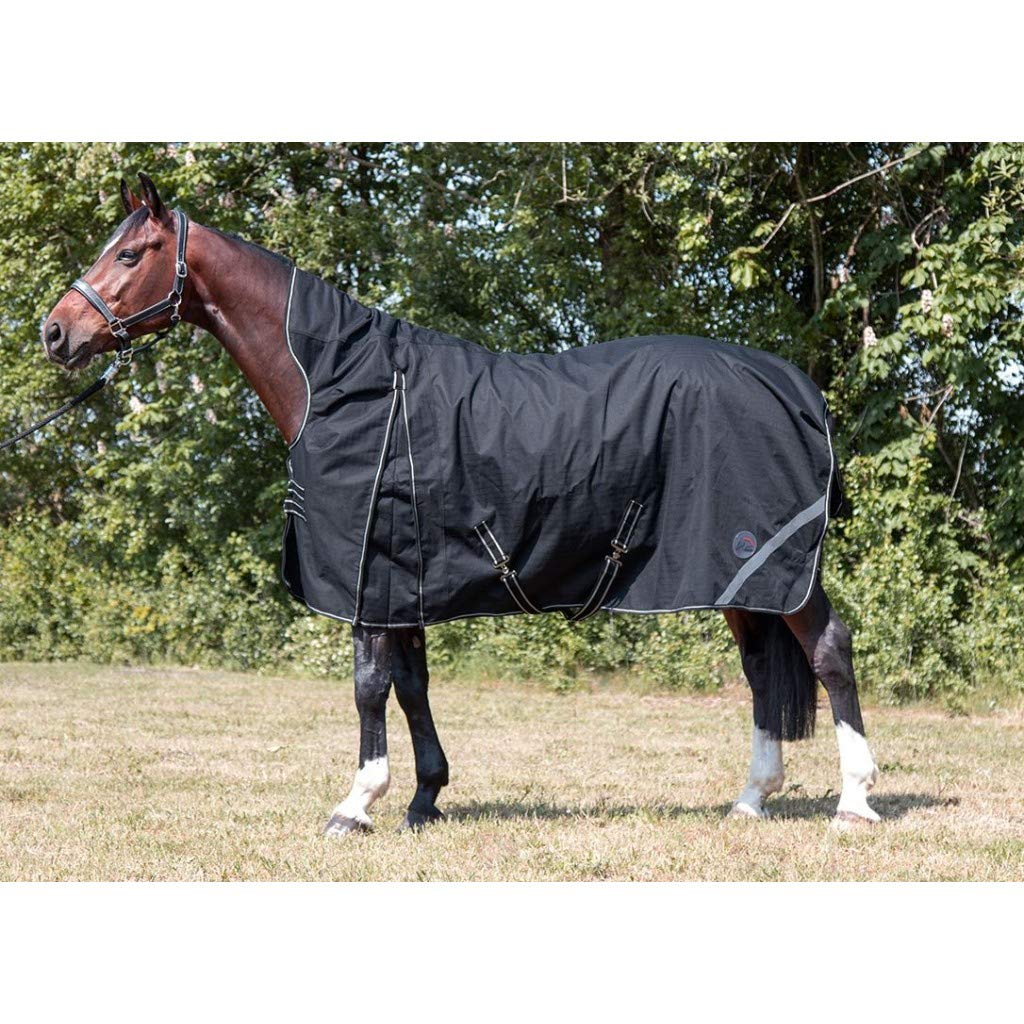 HKM Innsbruck Highneckdecke mit Glattem Futter, Schwarz, 140 Grösse
