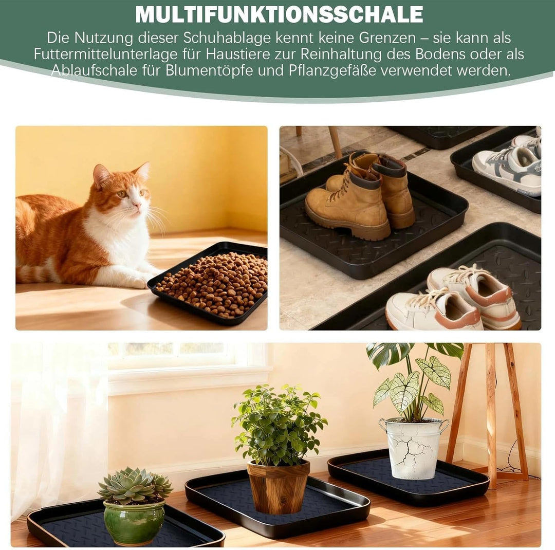 Schuhabtropfschale, Schuhablage Klein, Abtropfschale für Schuhe, Schuh Abtropfschalen mit erhöhtem R