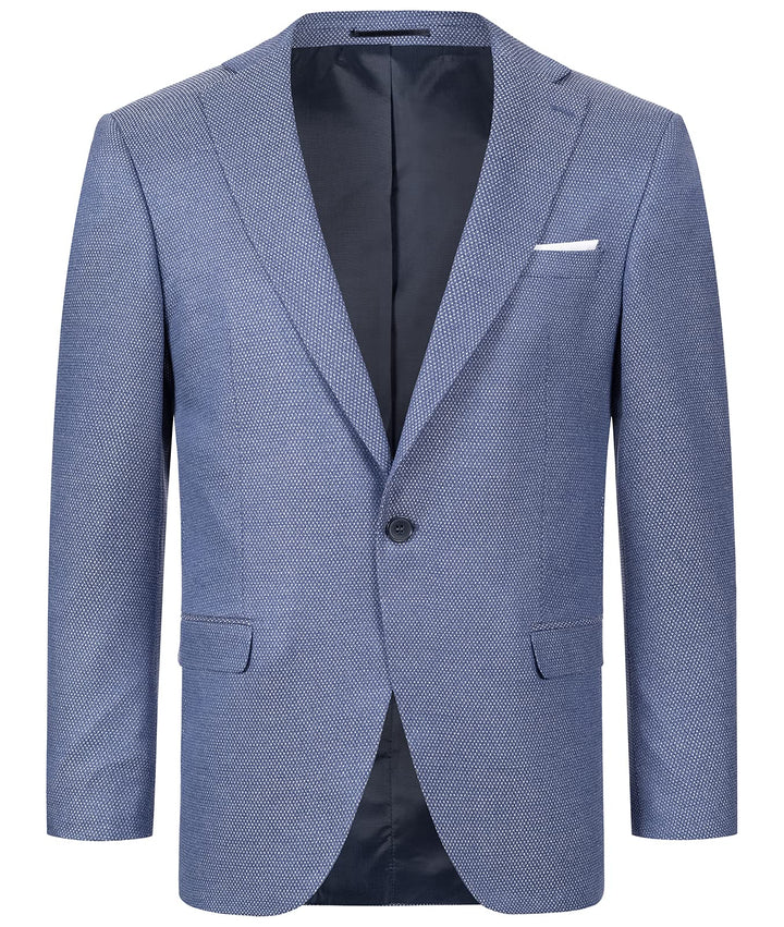 Indumentum Herren Sakko Blazer IJS-100 XL Hellblau, XL Hellblau