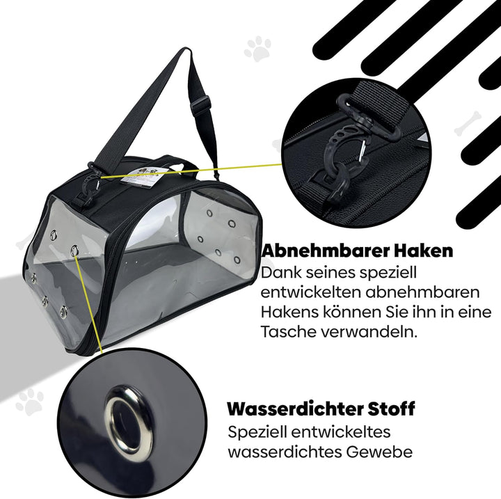 EVE Textile Hunde Tragetasche | Katzen Tragetasche | Hundetasche | Katzentasche | Hunde Umhängetasch