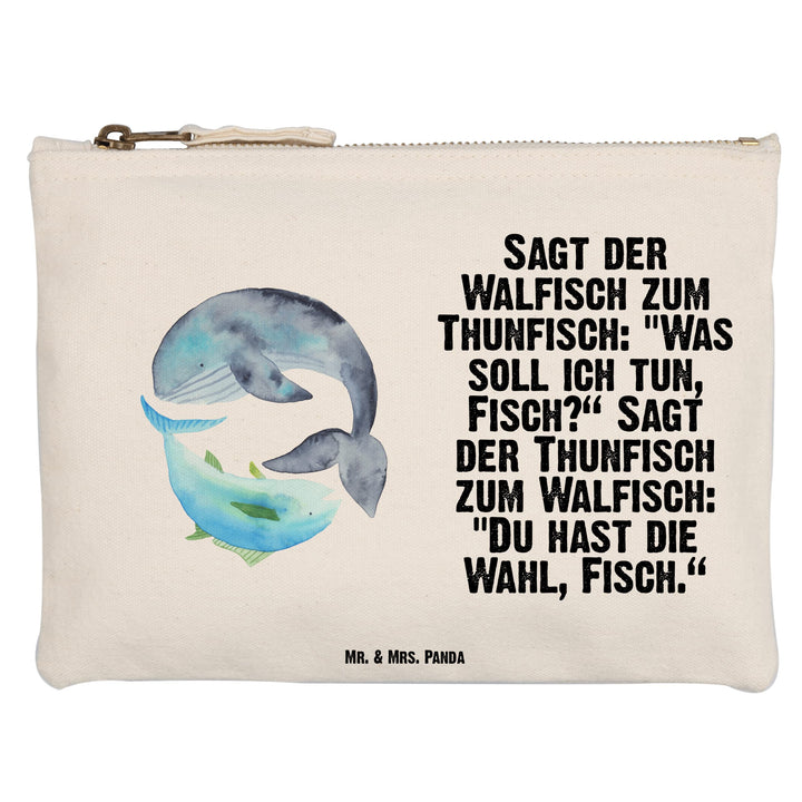 Mr. & Mrs. Panda Schlampermäppchen Walfisch Thunfisch Grösse M - Geschenk, Mäppchen, Flachwitz, kosm
