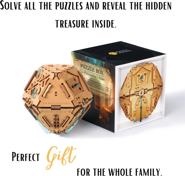 PUZZLE POTATO Stein der Weisen - Escape Room Spiel - Puzzle Box - Knobelspiel für Erwachsene - Rätse