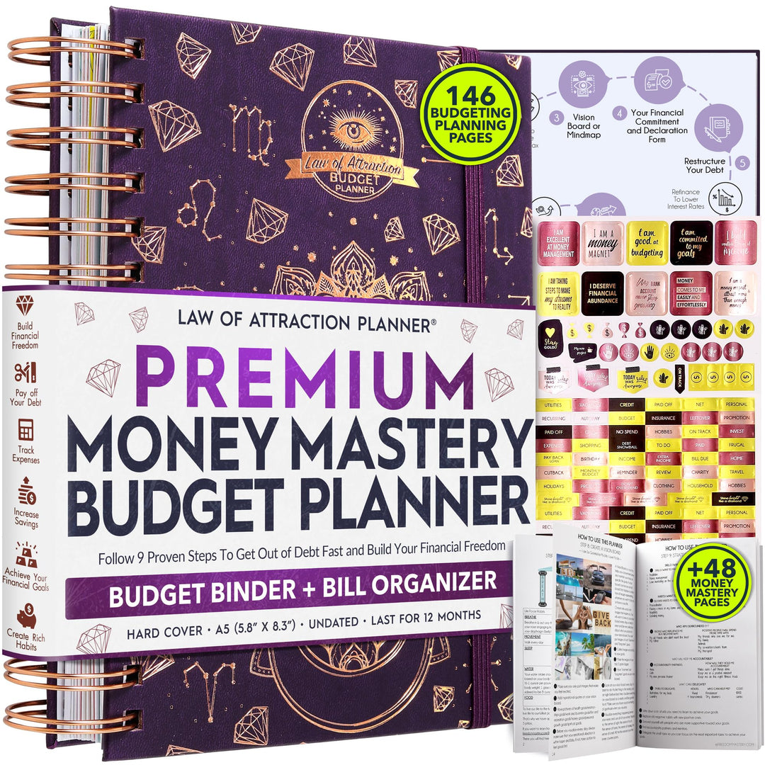 Finanzplaner & Monatsplaner & Monatsrechnung Organizer - 12 Monate Reise zur finanziellen Freiheit,