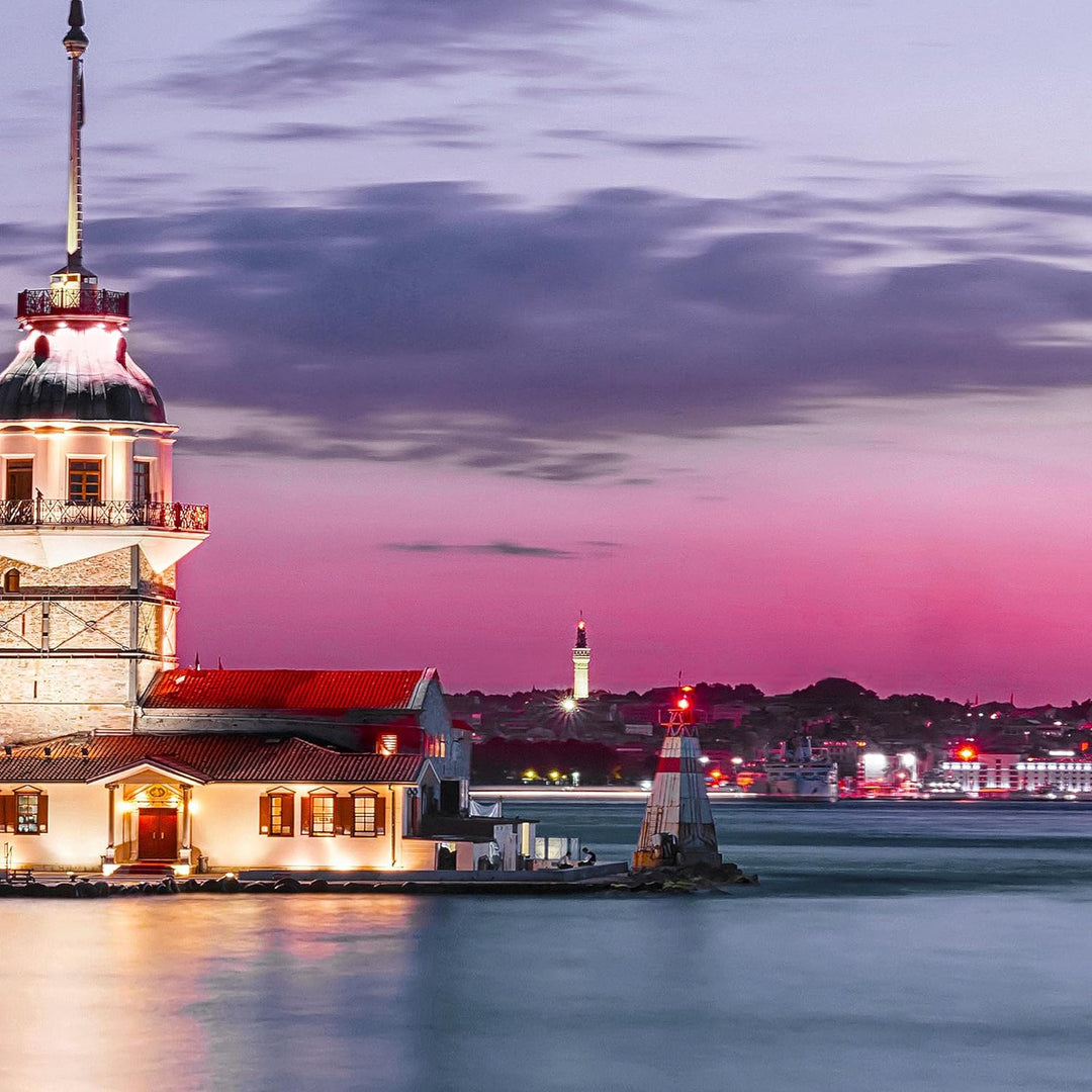 Runa Art Wandbilder Istanbul Türkei 5 Teilig Bild auf Vlies Leinwand Deko Wohnzimmer Schlafzimmer St