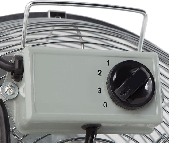 Orbegozo PWS1950 Industrieller Standventilator, 130 W, Schwarz und Silber Propellerdurchmesser: 50 c