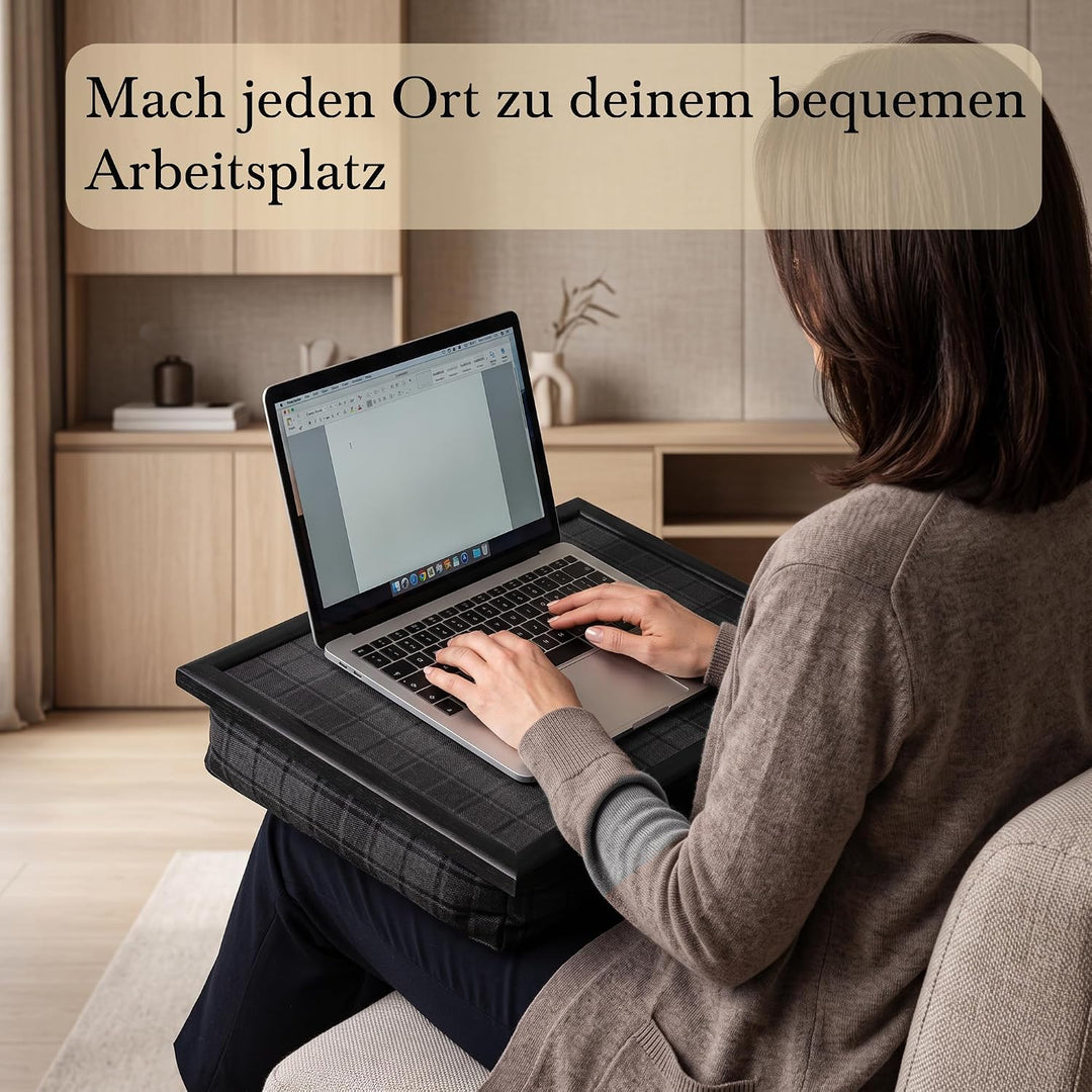 Andrews Living Kariertes Knietablett: Allover-Schottenkaro (Grey Highlander) Grey Highlander 1 Stück