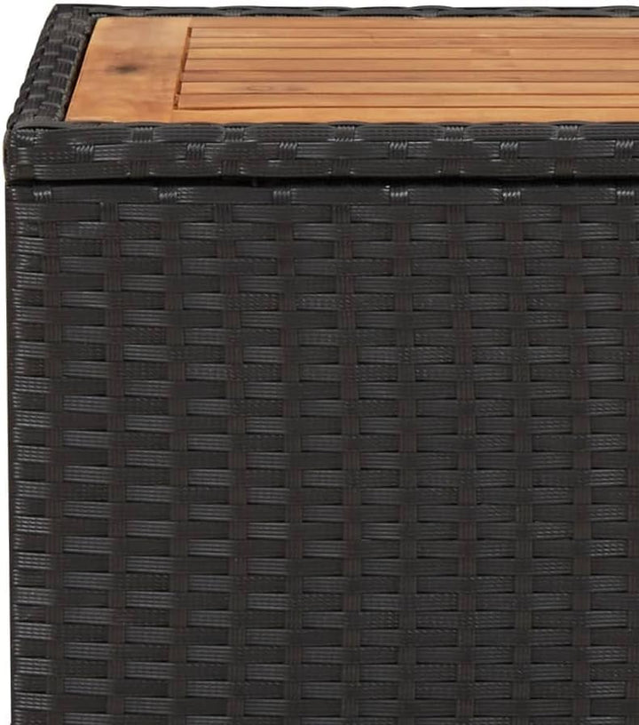 FIRBNUS 45x45x40 cm Garten Beistelltisch mit Holzplatte Couchtisch Balkontisch Terrassentisch Garten