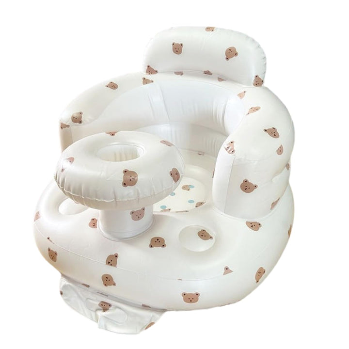 Baby Aufblasbarer Sitz für Babys 3-36 Monate Eingebaute Luftpumpe Säugling Rückenstütze Sofa Kleinki