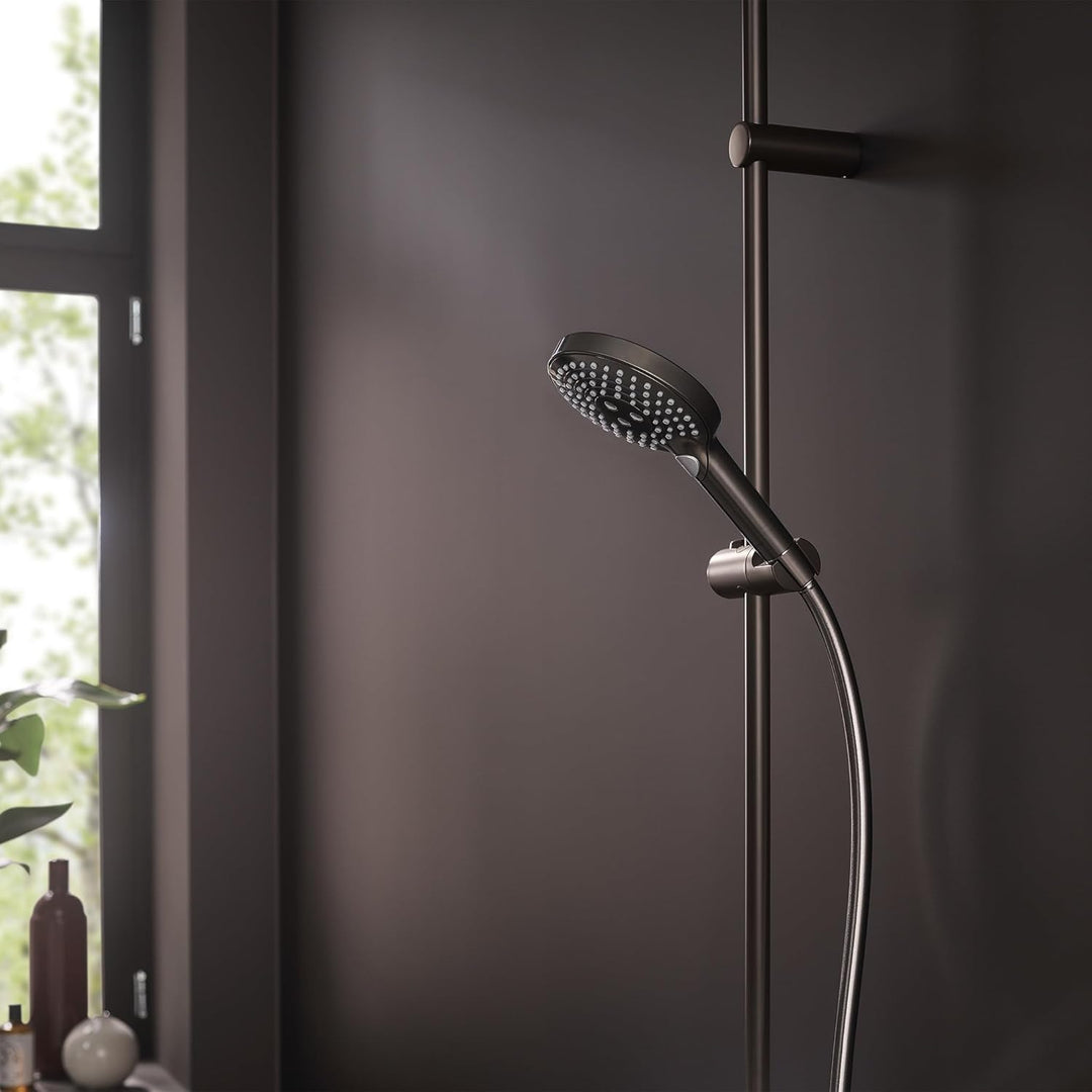 hansgrohe Raindance Select S - wassersparender Duschkopf 5,7 l/min (EcoSmart+), Handbrause mit 3 Str
