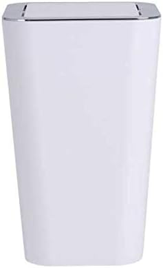 WENKO Schwingdeckeleimer Mod. Candy 2er Set in elegantem Weiss aus hochwertigem Kunststoff mit 6 Lit