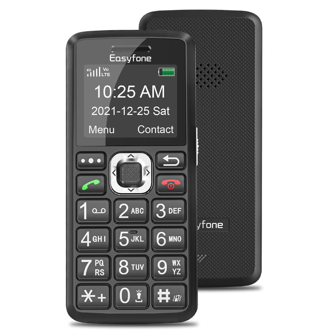 Easyfone T200 4G Mobiltelefon Tastenhandy ohne Vertrag für Senioren und Kinder mit Taschenlampe - FM
