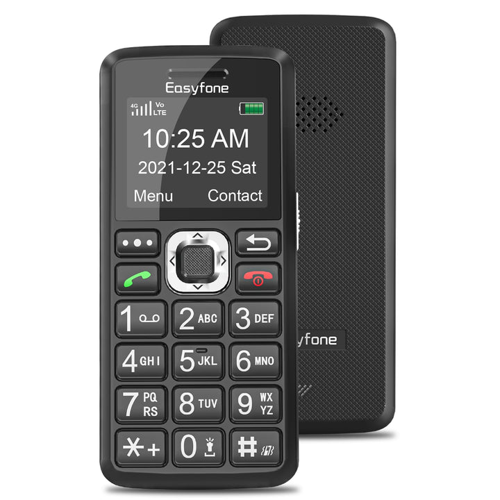 Easyfone T200 4G Mobiltelefon Tastenhandy ohne Vertrag für Senioren und Kinder mit Taschenlampe - FM