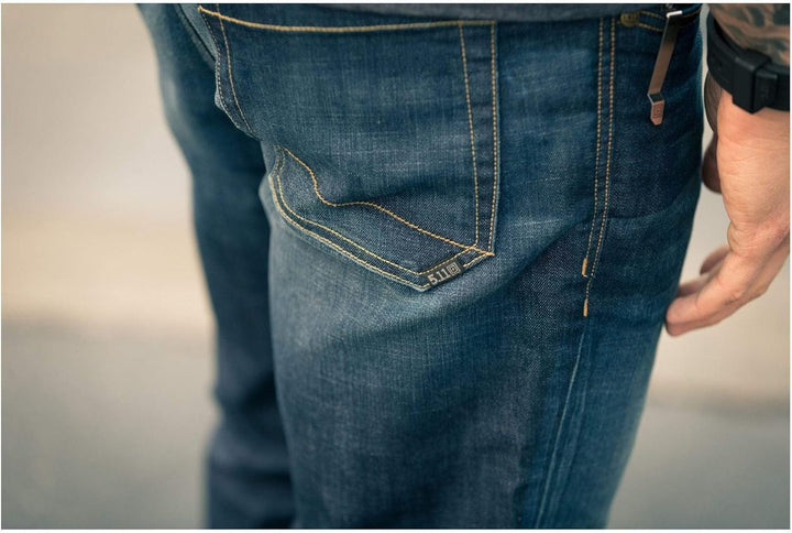 5.11 Herren Defender-Flex Jean-Slim 28W / 34L Dark Wash Indigo, 28W / 34L Dark Wash Indigo