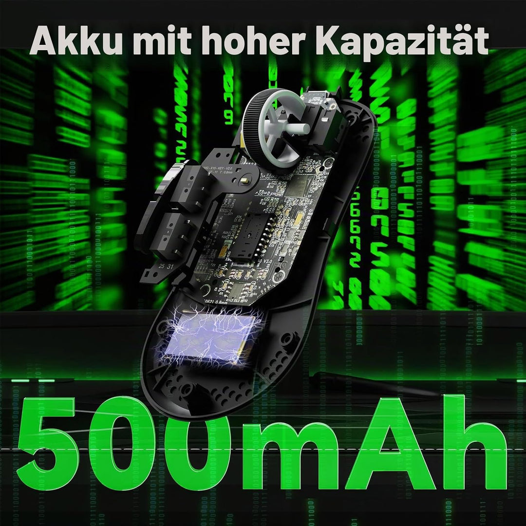 ATTACK SHARK V5 Kabellose Gaming Maus 53g, 20000 FPS, Optische Schalter, PAW3950MAX 42K DPI Sensor,