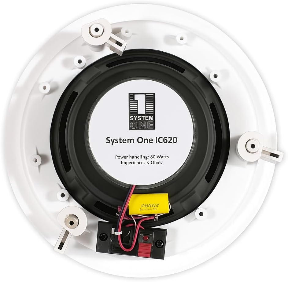 System One IC-620 16,5 cm (6,5 Zoll) Einbaulautsprecher, Weiss