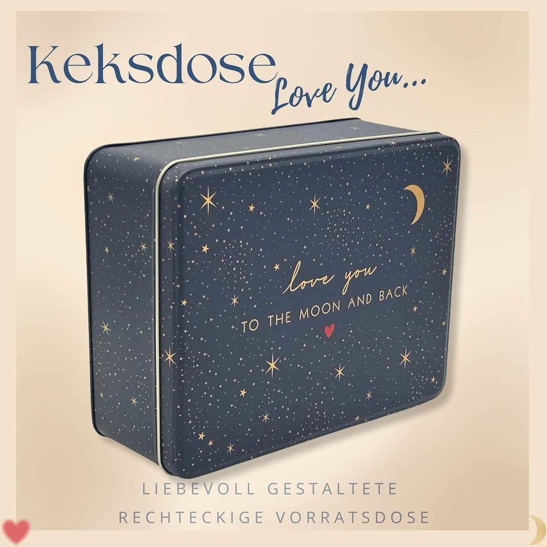 Geschenkdose Design Design Sara Miller - Liebevoll gestaltete rechteckige Vorratsdose - Motiv Love Y