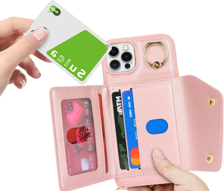 Lipvina Hülle für iPhone 11 Pro Max Hülle mit Band Kartenhalter handyhülle Hülle für iPhone 11 Pro M