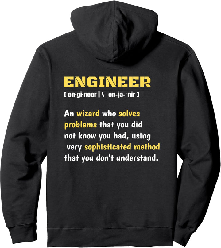 Engineer definition funny design Pullover Hoodie