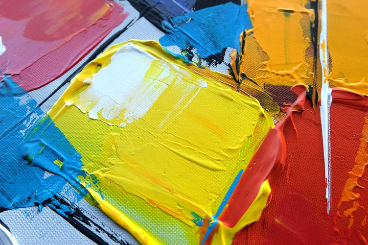 Monica Mirafiori I 100% HANDGEMALT I Gemälde Würfel 100x50cm | Gemälde Handgemalt | Acrylgemälde | S