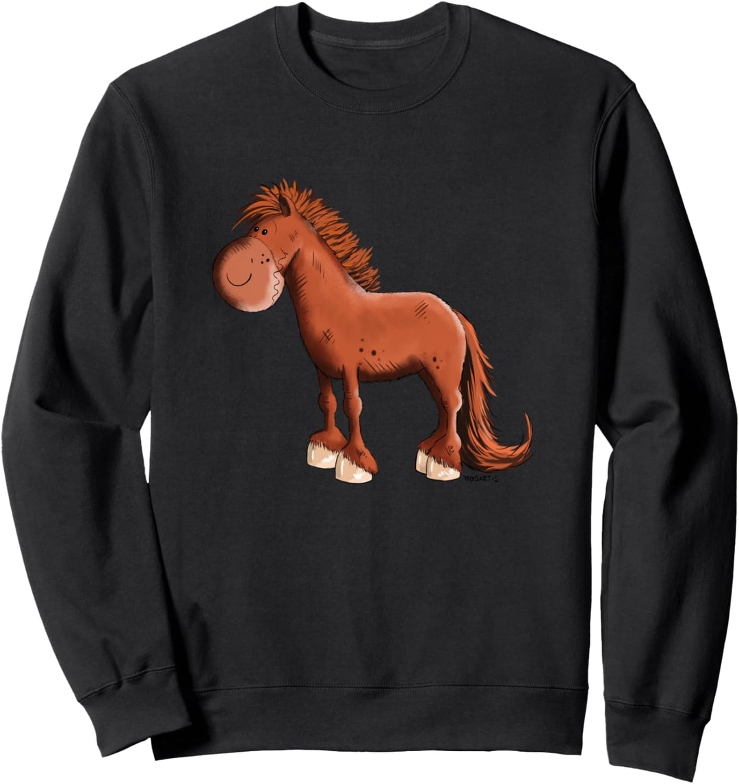 Happy Islandpferd I Isländer Fuchs I Pferde Comic Sweatshirt