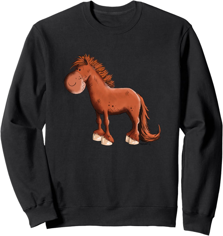 Happy Islandpferd I Isländer Fuchs I Pferde Comic Sweatshirt