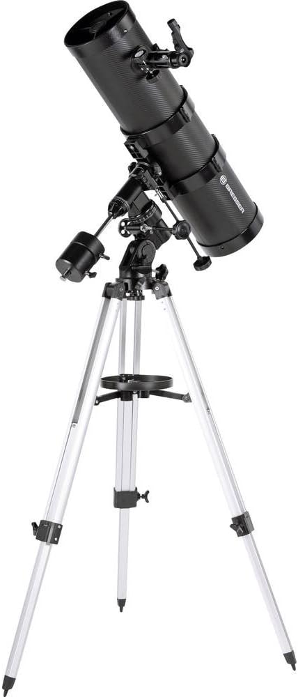 Bresser Spiegelteleskop Pollux 150/1400mm katadioptisches Spiegel-System mit Smartphone Kamera Adapt