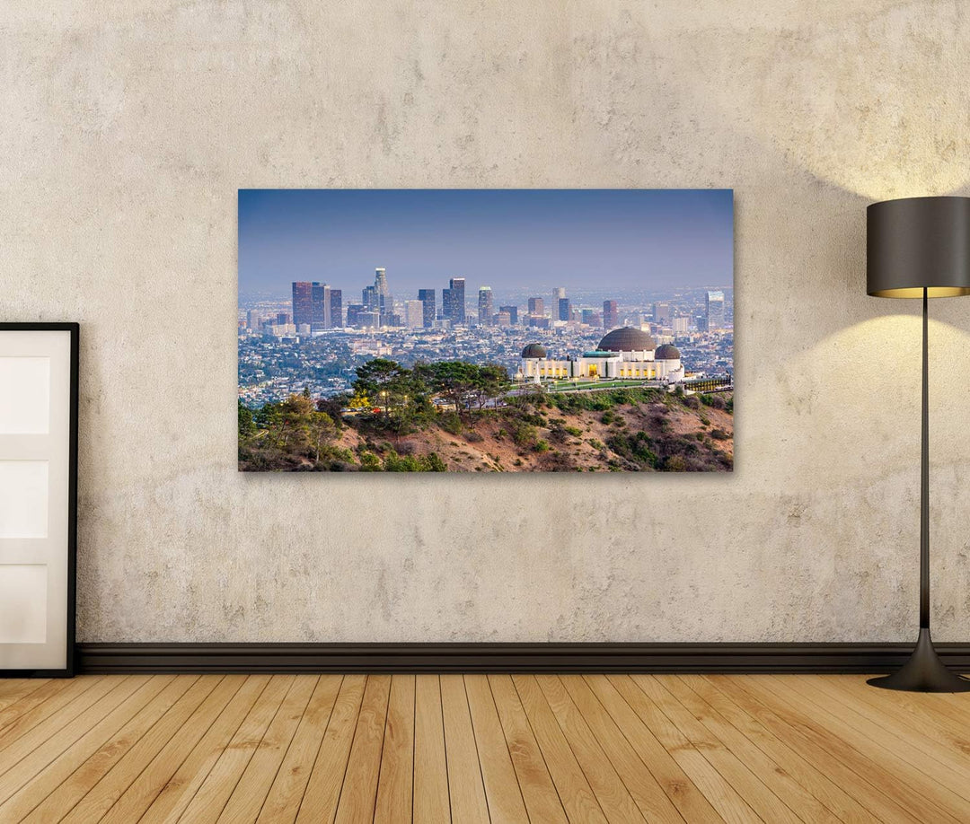 islandburner Bild auf Leinwand Los Angeles California Usa Skyline Der Innenstadt Von Griffith Park W