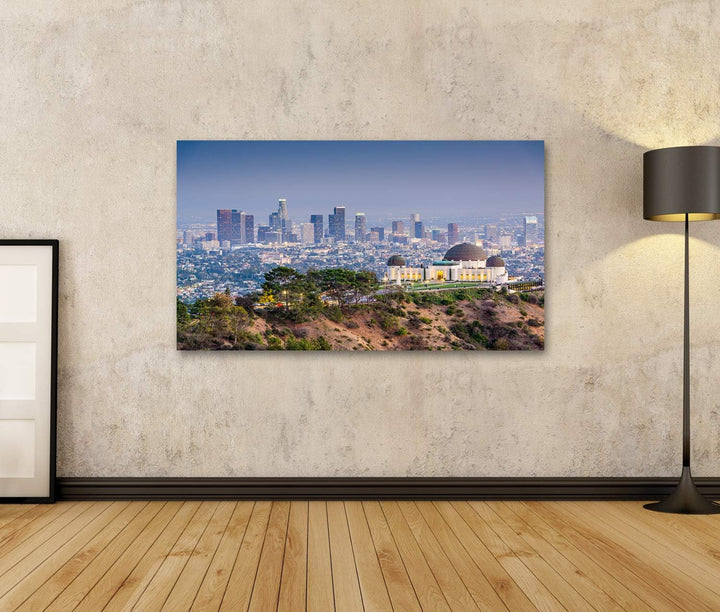 islandburner Bild auf Leinwand Los Angeles California Usa Skyline Der Innenstadt Von Griffith Park W