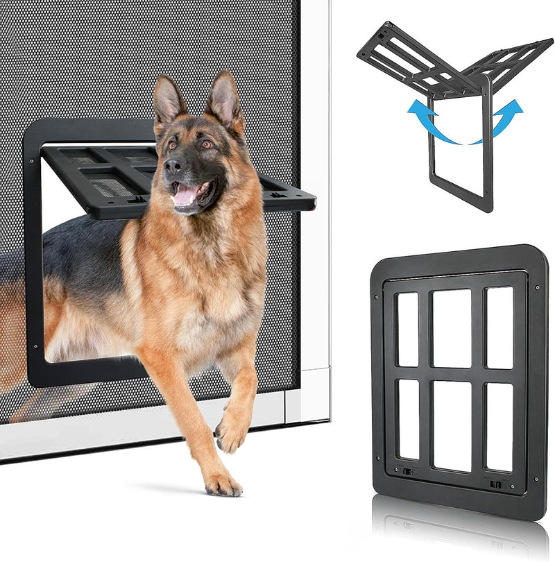 PETLESO Haustierklappe für Fliegengitter Hundeklappe mit Magneten Katzenklappe Fliegengittertür Einf