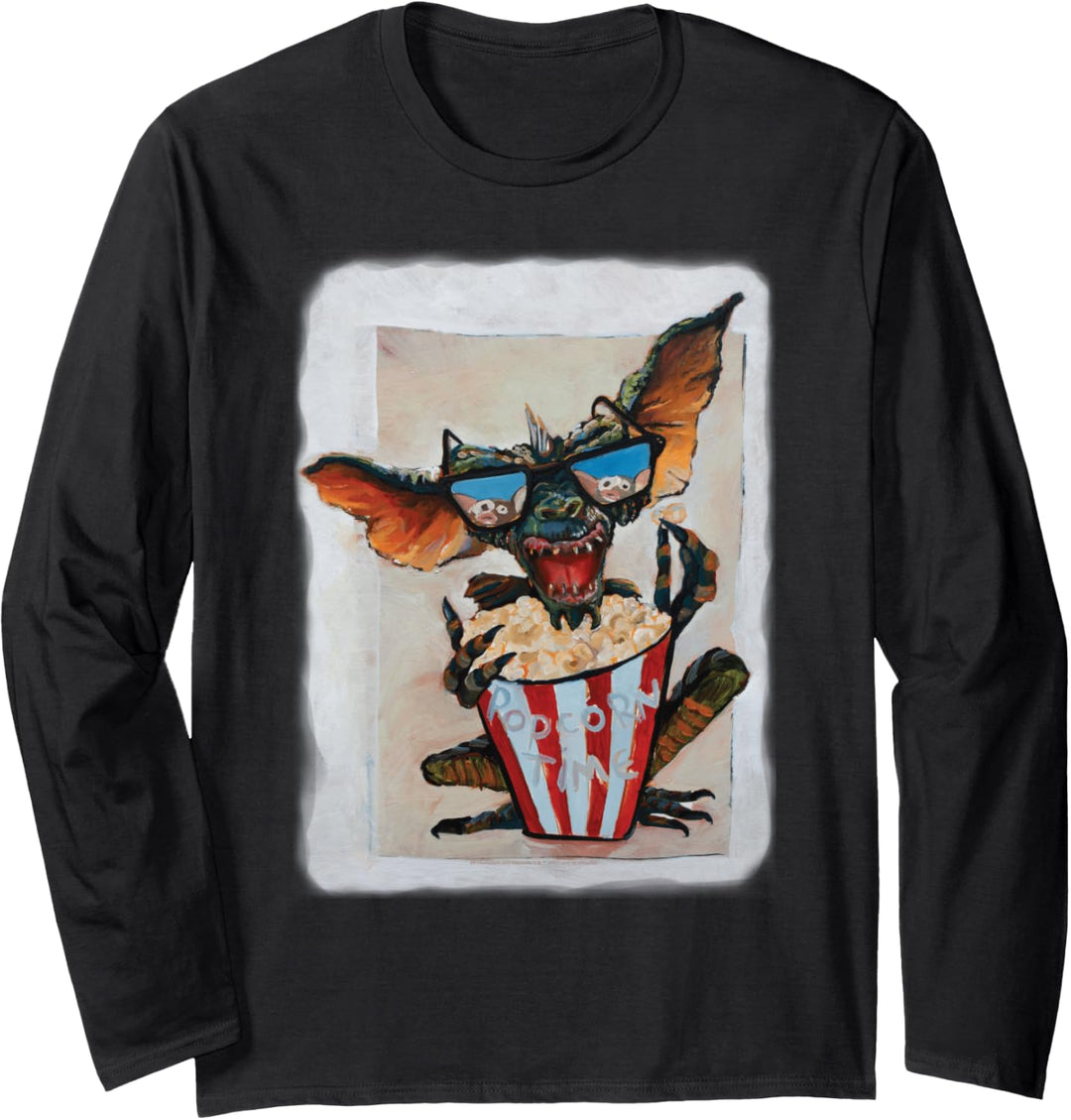 WB 100: Gremlins Popcorn Time With Stripe And Gizmo Langarmshirt