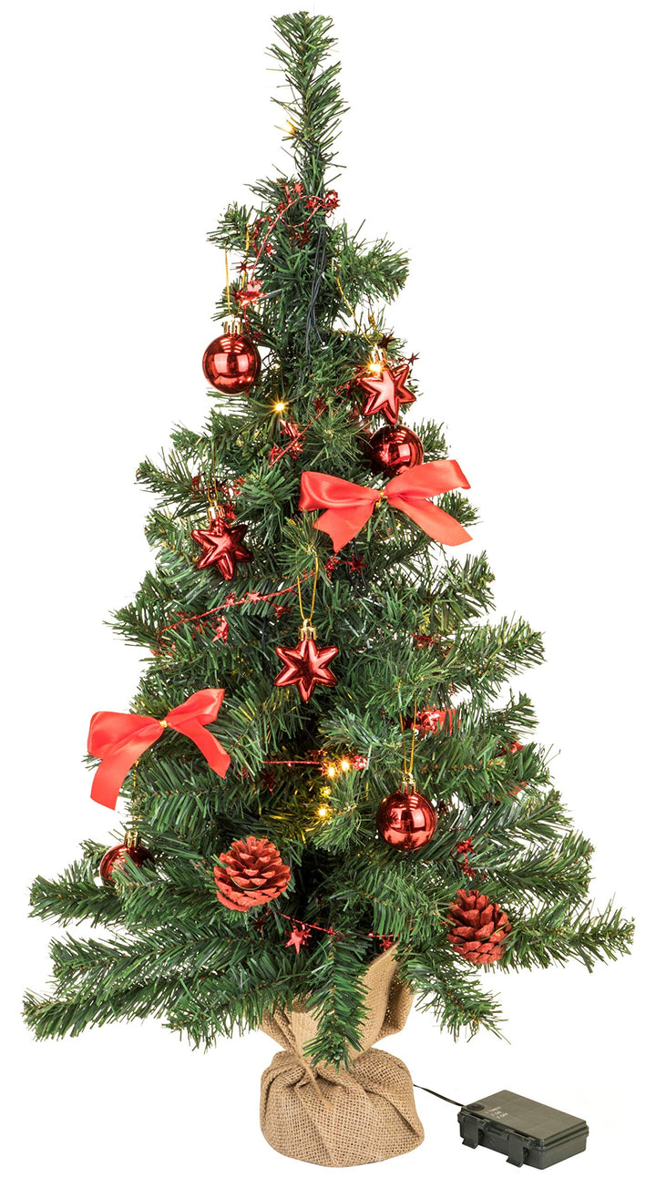 Bambelaa! Weihnachtsbaum Künstlich Mit Beleuchtung Geschmückt Tannenbaum Dekoriert Christbaum Beleuc