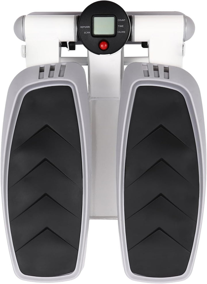 Fitness Stepper, Tragbar Stepper für zuhause, Mini-Stepper mit Widerstandsbänder, Einstellbare Höhe