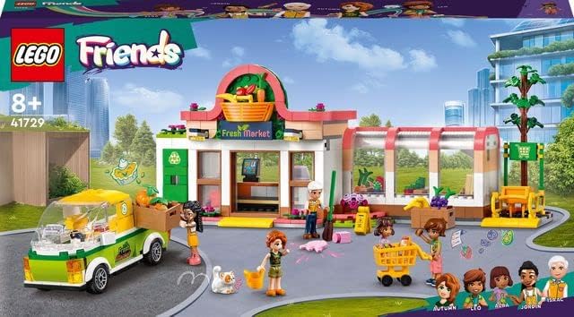 LEGO 41729 Friends Bio-Laden, Supermarkt Spielset mit Charakteren aus der Serie 2023, Spielzeug-Gesc