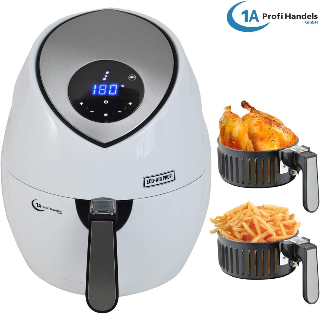 FRITTEUSE OHNE FETT HEISSLUFT-FRITTEUSE DIGITAL MULTI FRITTEUSE HEISSLUFT ECO-AIR-PROFI DC-1400W-1 w
