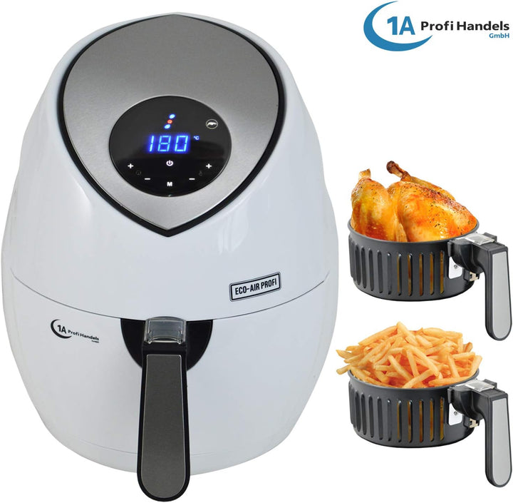 FRITTEUSE OHNE FETT HEISSLUFT-FRITTEUSE DIGITAL MULTI FRITTEUSE HEISSLUFT ECO-AIR-PROFI DC-1400W-1 w