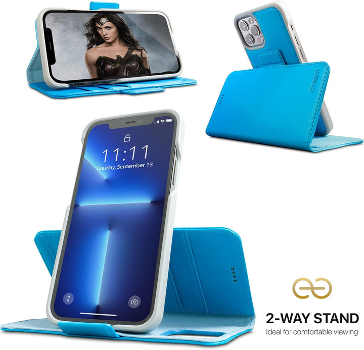 Dreem Fibonacci iPhone 13 Pro Max Brieftaschen-Etui / 2-in-1 stossfestes Etui und abnehmbares Folio