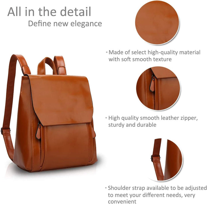 NICOLE&DORIS Mode Damen Rucksack Henkeltaschen Schulrucksack Reisen Daypacks Outdoor Tasche Weich PU