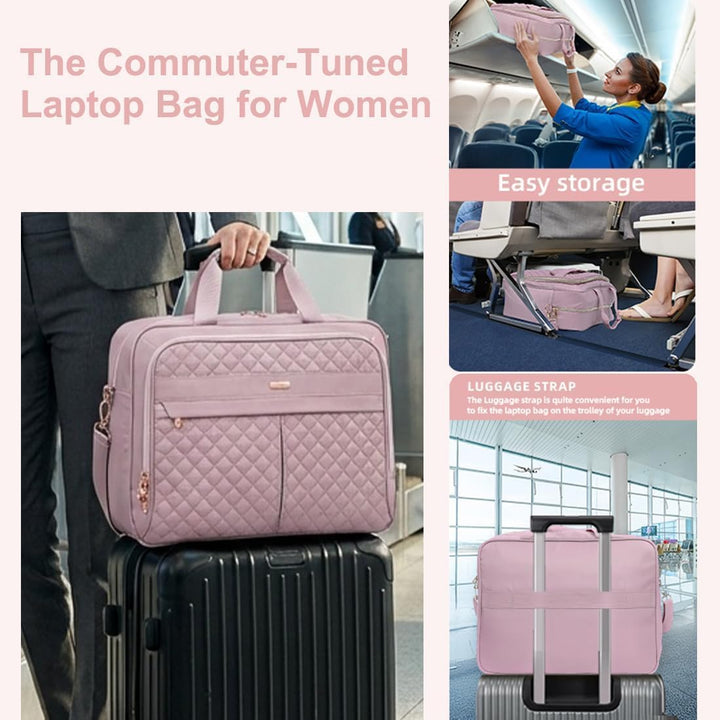 17,3 Zoll Laptoptasche Damen, Laptop Aktentasche Arbeitstasche Wasserdichte | Grosse Lehrertasche mi
