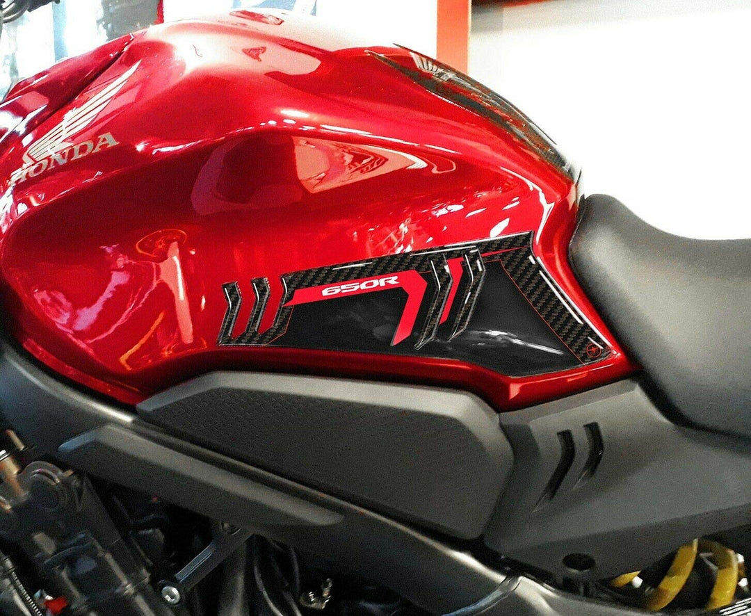 labelbike - Aufkleber 3D Motorrad Seite Schutz und Dekoration in Harz kompatibel mit Motorrad Honda