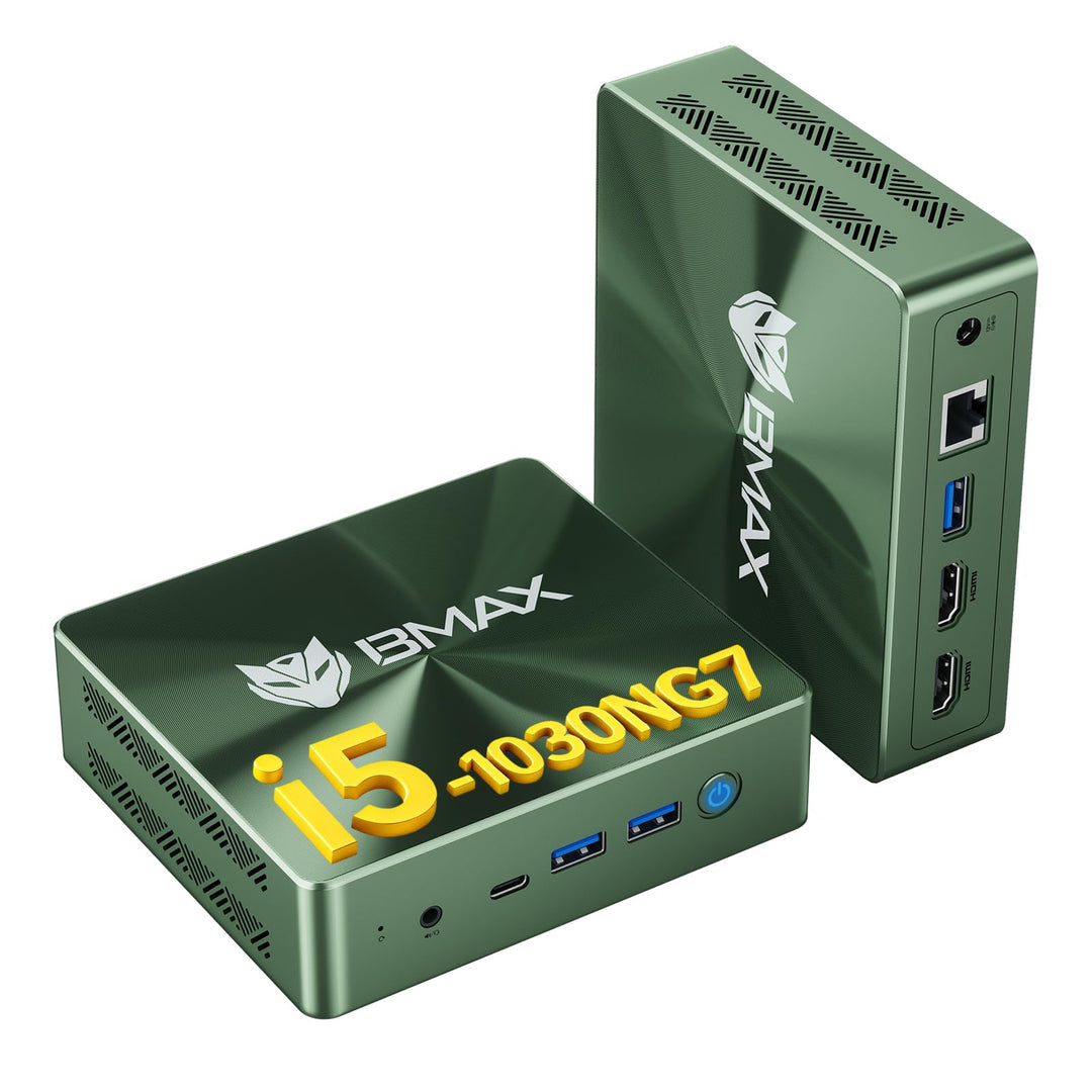 BMAX B6 Pro Mini PC i5-1030NG7 16 GB LPDDR4 RAM/512 GB NVMe SSD Mini-Desktop-Computer WiFi5 4K/60 Hz