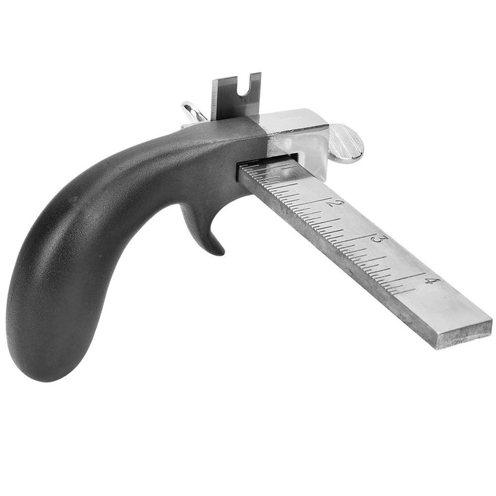 Lederriemen Bandschneider Handschneidwerkzeug mit Aluminiumgriff Lederhandschneidemaschine für DIY L