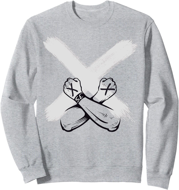 Straight Edge, Vegan, gegen Drogen, Punk Shirt Sweatshirt