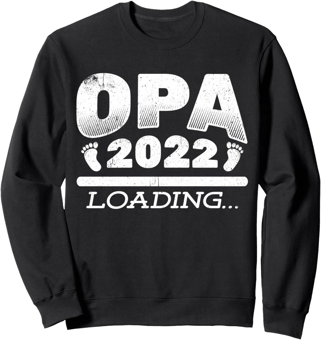 Opa 2022 Loading Schwangerschaft Verkündung Geschenk Sweatshirt