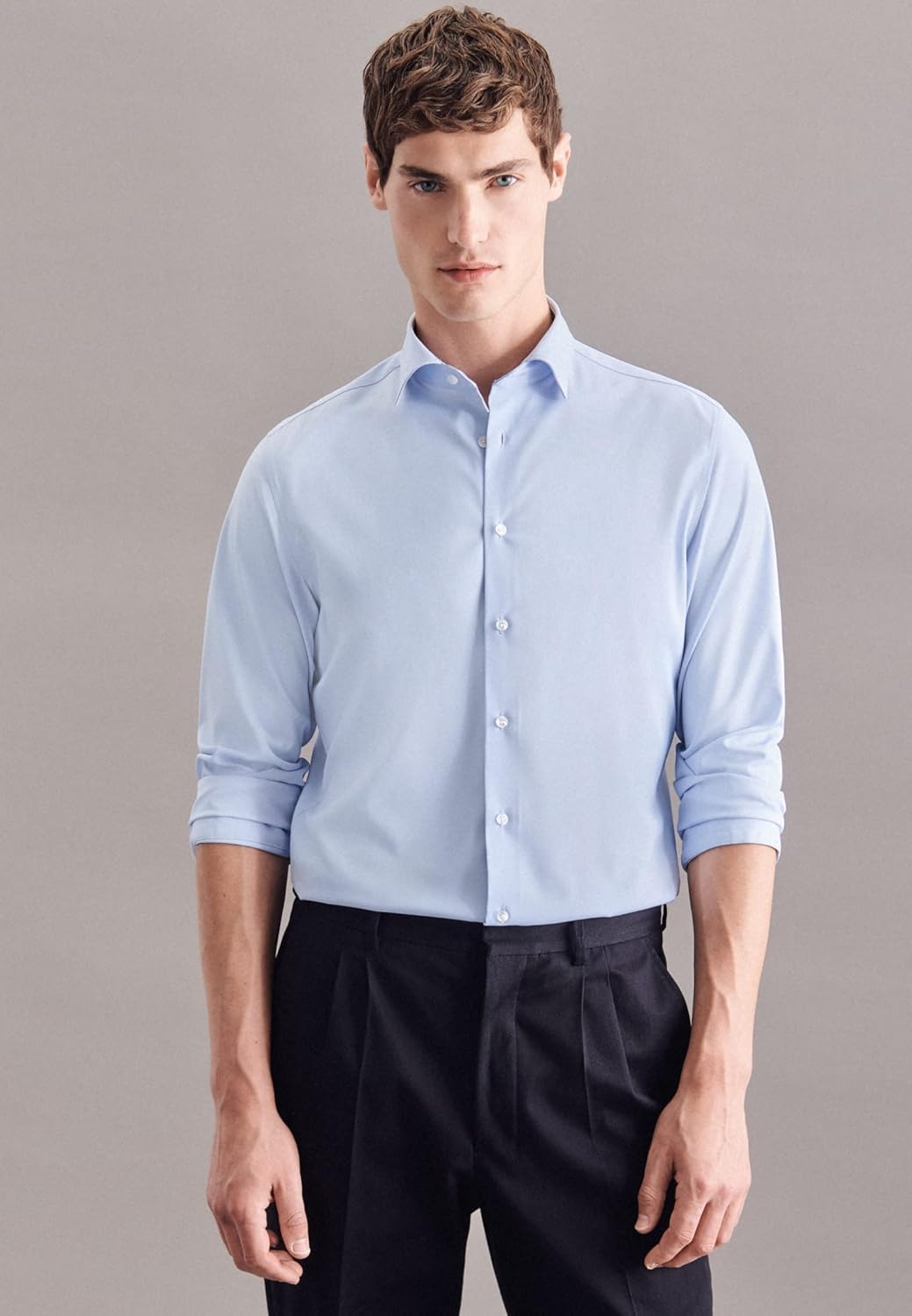 Seidensticker Herren Business-Hemd - Extra Slim Fit - Bügelfrei - Kent-Kragen - Langarm - Baumwollmi