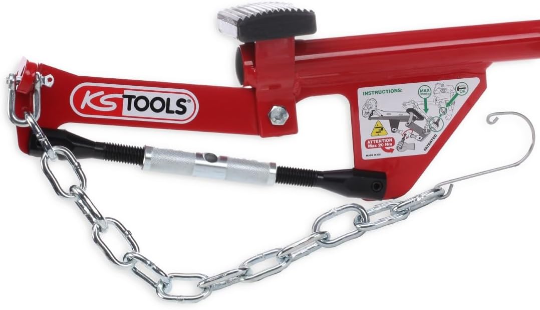 KS Tools 700.1495 Universal-Achshebel mit Kette, 960mm Single, Single